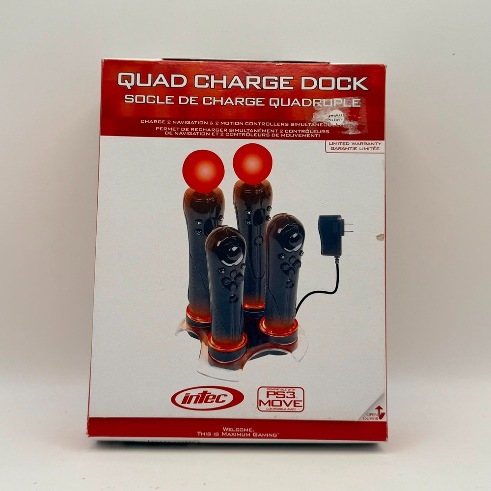 PlayStation Move Charge Station Family 4 Port Charger Dock NEW